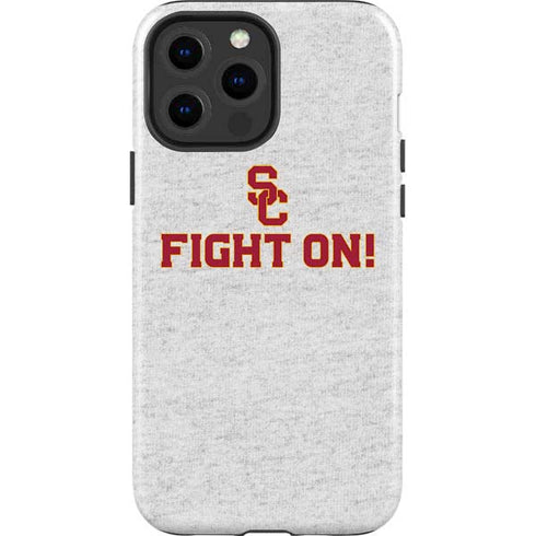 University of Southern California USC Fight On Grey iPhone 15 Pro Max Impact Case